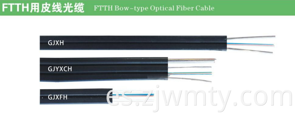 Cable Fibra Óptica 1 Núcleo FTTH GJXH